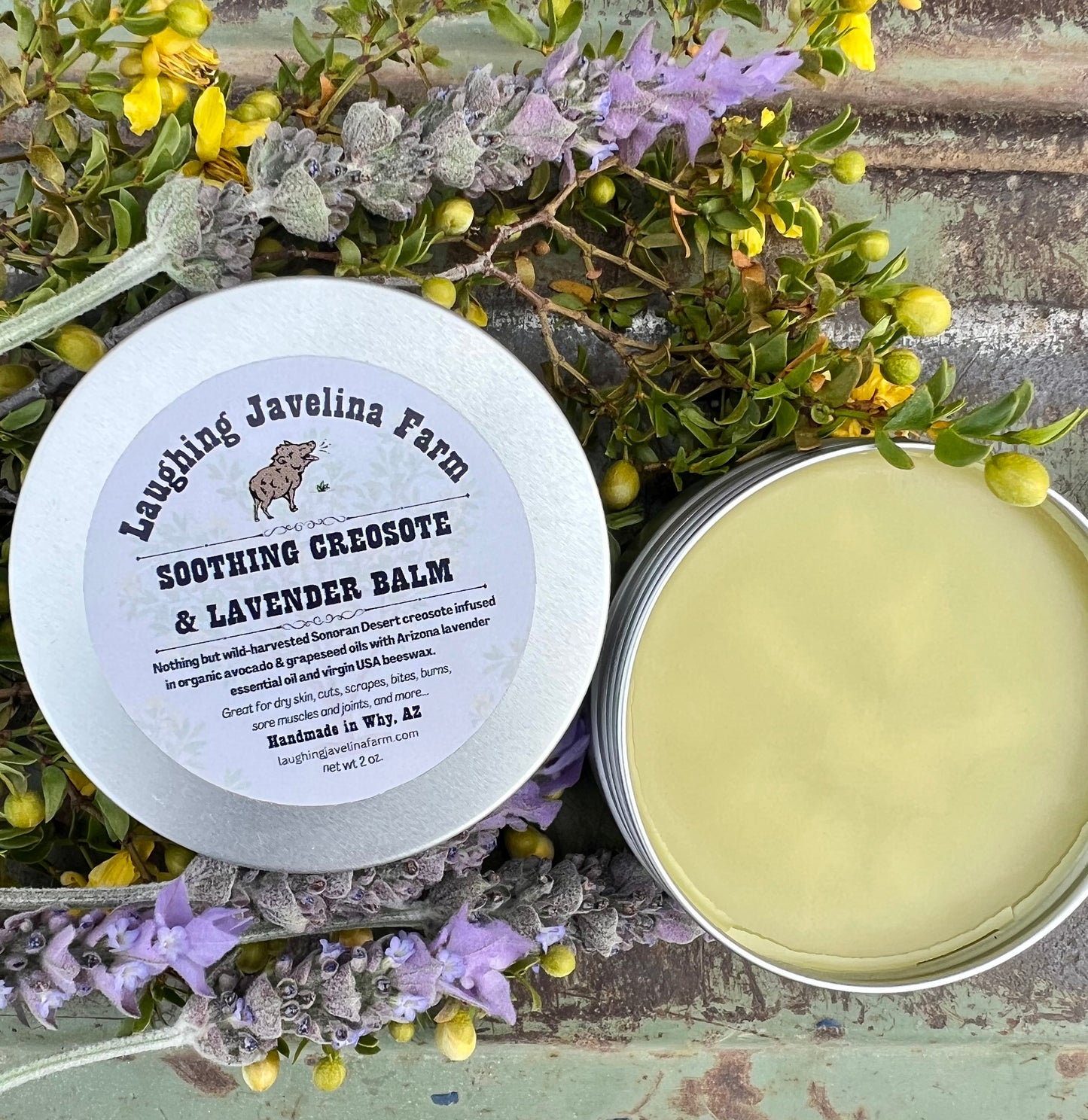 Soothing Creosote & Lavender Balm (2oz)