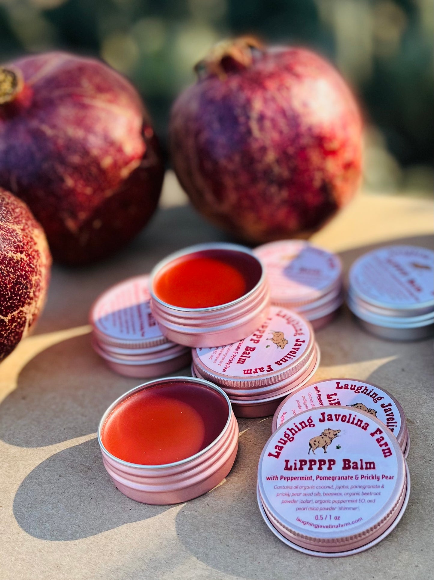 LiPPPP Balm lip balm w/ Peppermint, Pomegranate & Prickly Pear