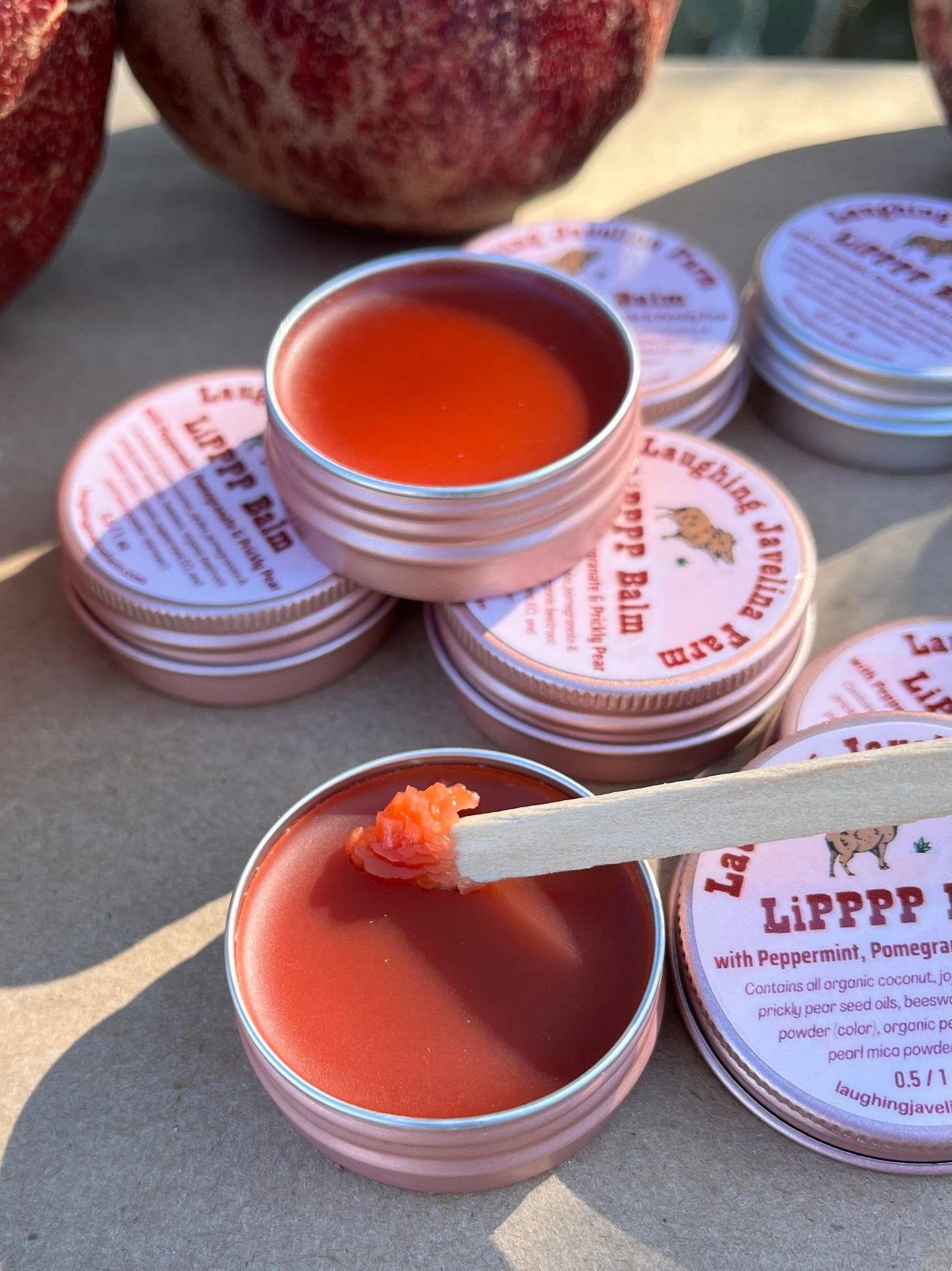 LiPPPP Balm lip balm w/ Peppermint, Pomegranate & Prickly Pear